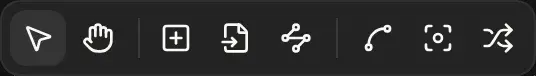 The canvas toolbar